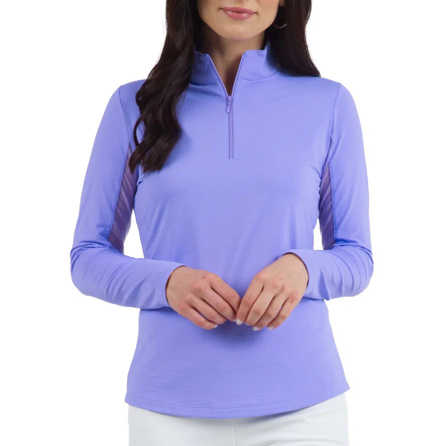 IBKUL Mock Long Sleeve Lavender