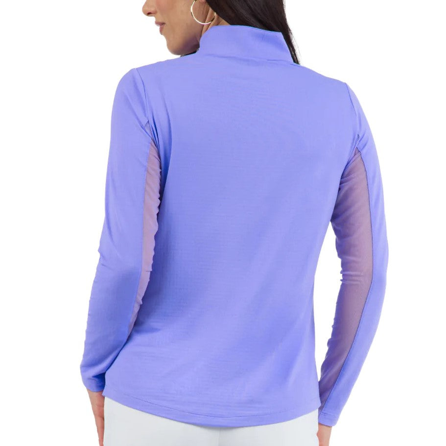 IBKUL Mock Long Sleeve Lavender