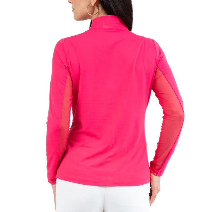 IBKUL Mock Long Sleeve Watermelon