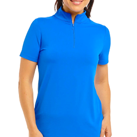 IBKUL Mock Polo Blue