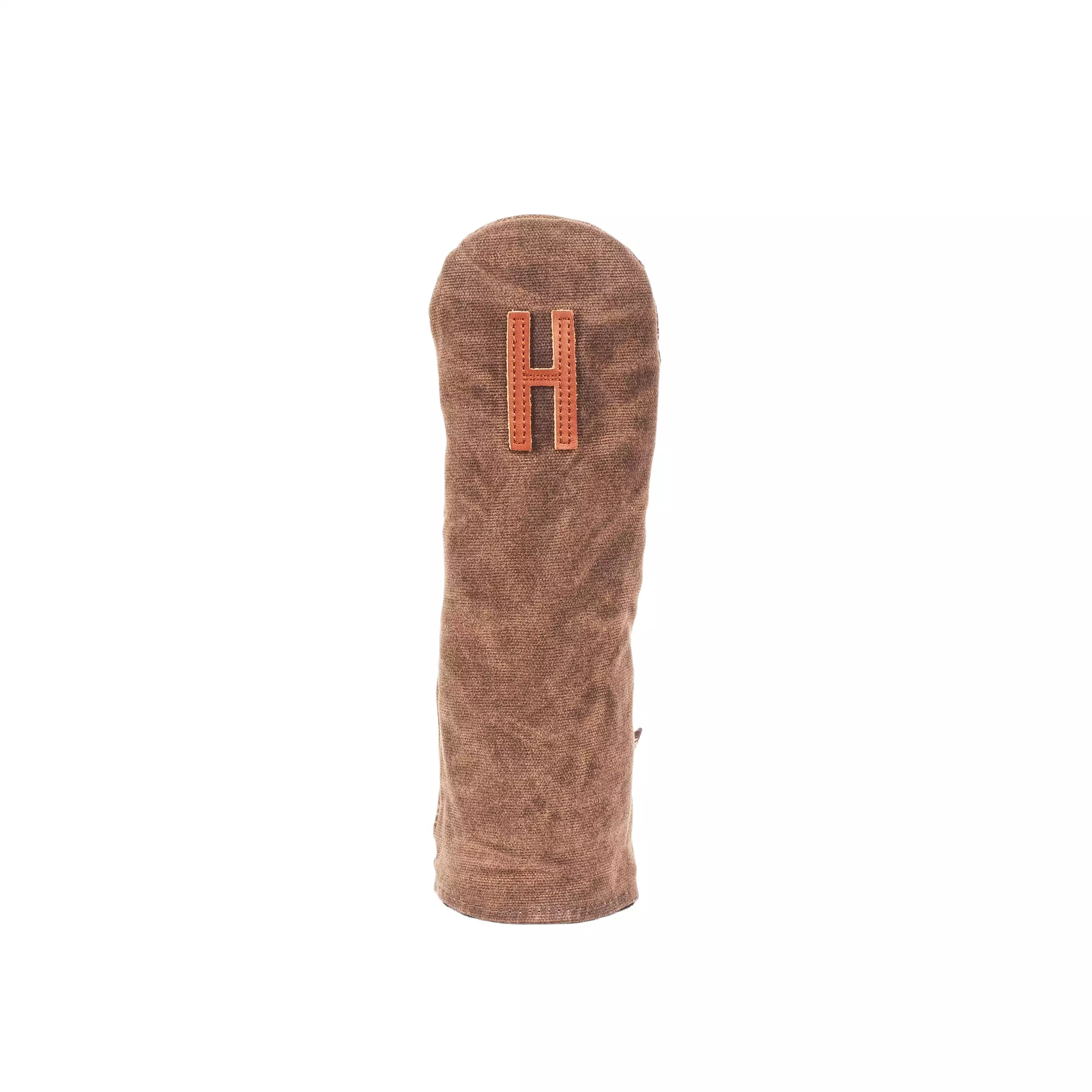 Invitational Edition Waxed Canvas golf Headcover in Bourbon Hybrid