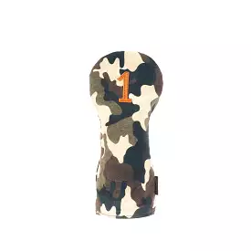 Invitational Edition Waxed Canvas golf headcover in Camo Driver