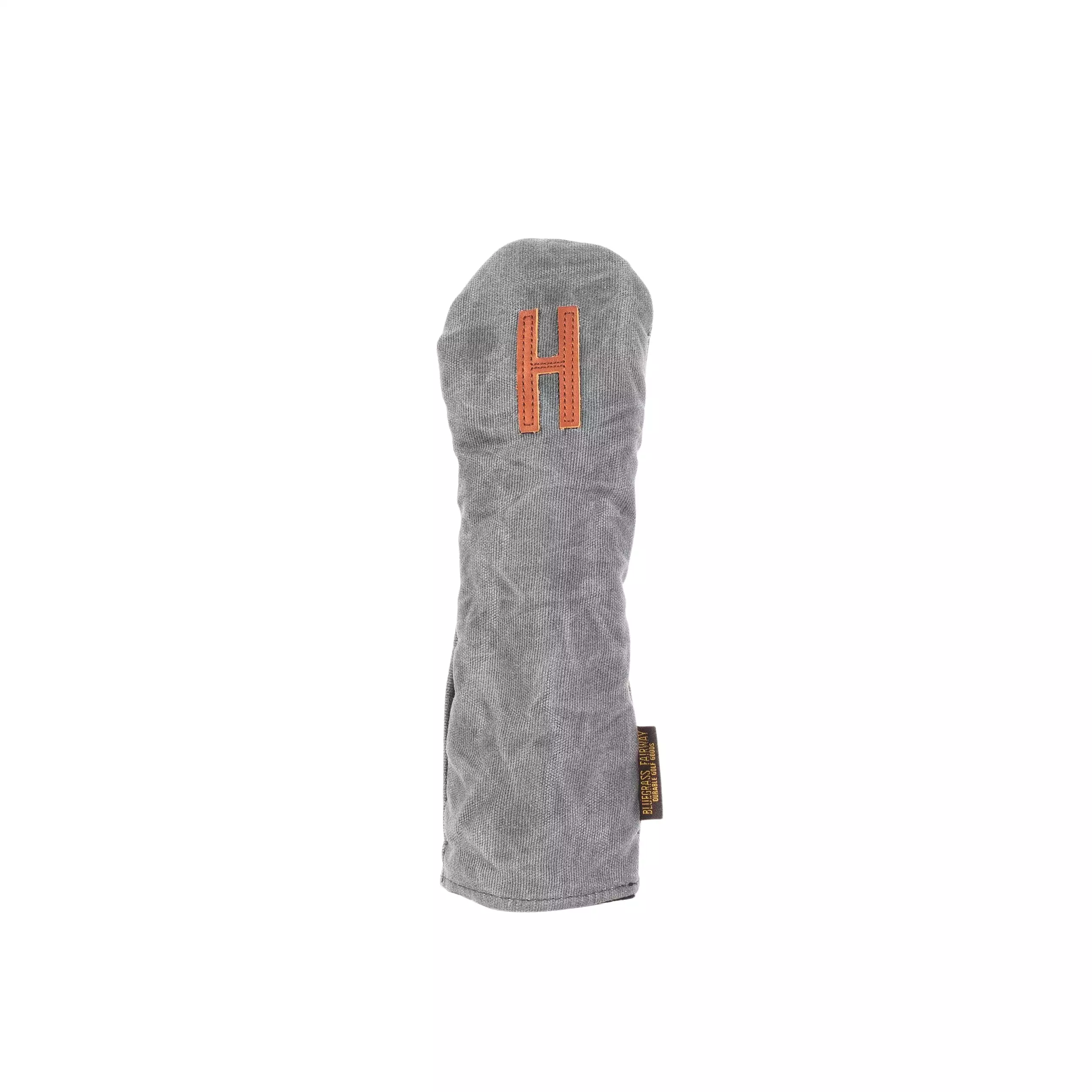 Invitational Edition Waxed Canvas golf Headcover in Charcoal Hybrid