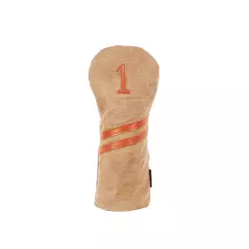 Invitational Edition Waxed Canvas golf Headcover in Tan Driver