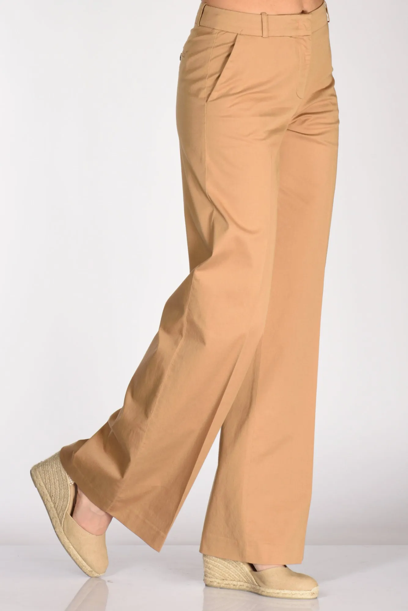 Kiltie Pantalone Andrea Beige Scuro Donna