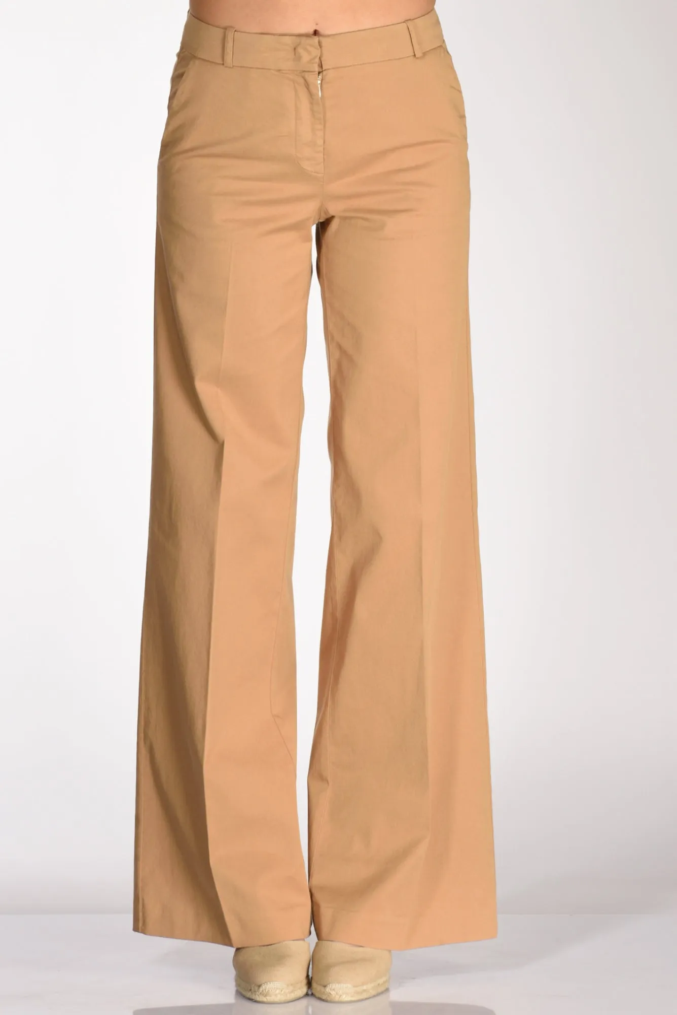 Kiltie Pantalone Andrea Beige Scuro Donna