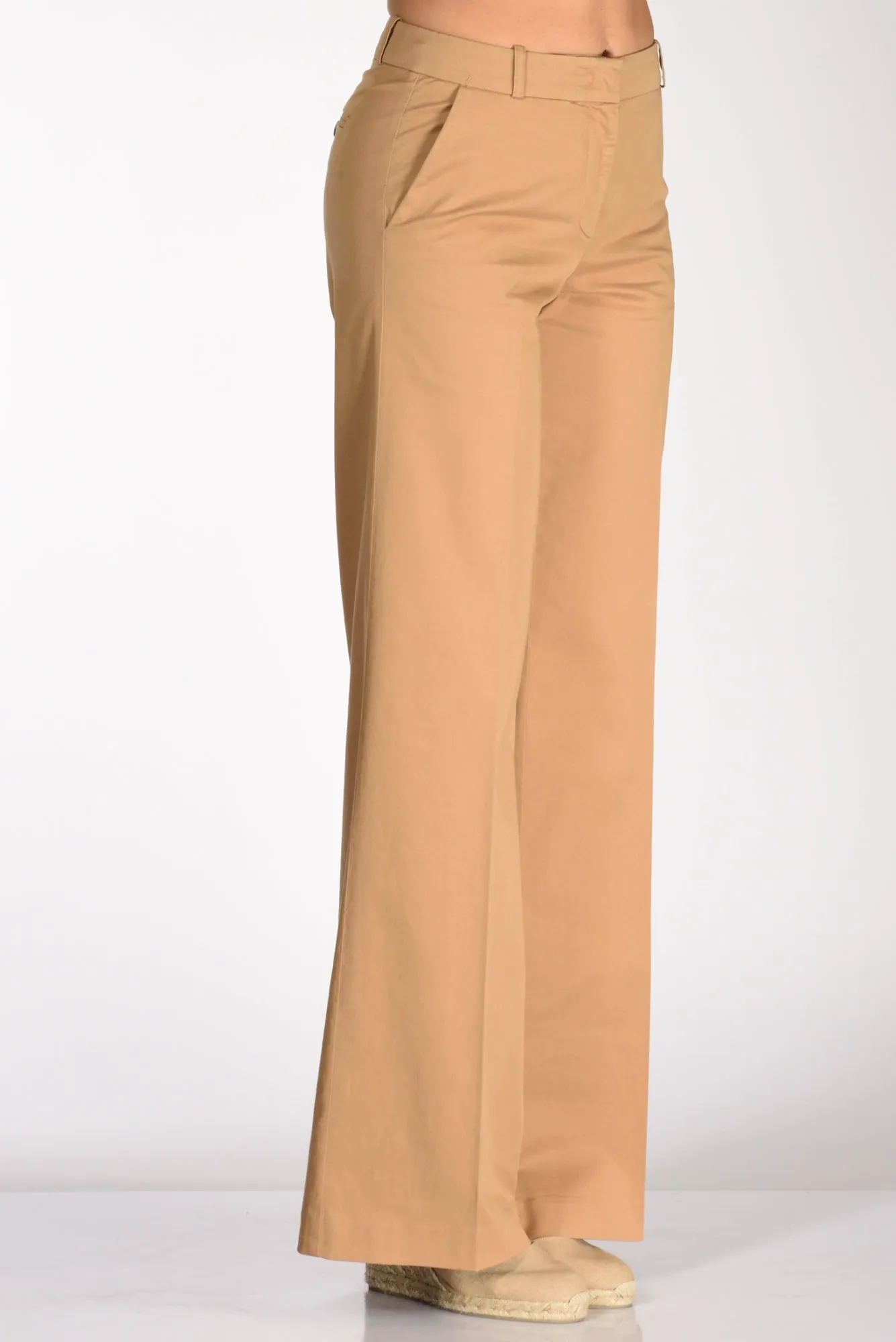 Kiltie Pantalone Andrea Beige Scuro Donna