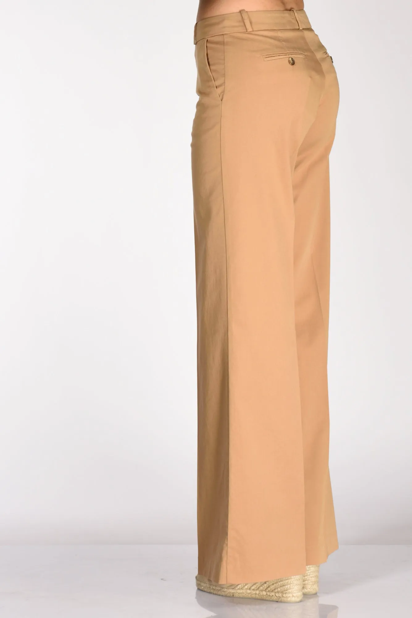 Kiltie Pantalone Andrea Beige Scuro Donna