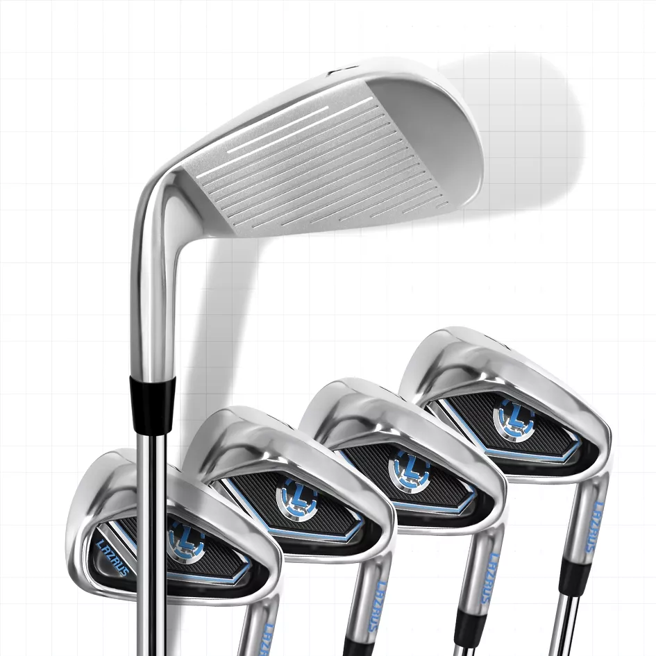 Lazrus Golf 8 pc Set - Driver, 6-PW Irons, 56° Wedge, Putter