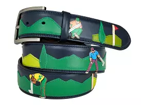 Limited Edition Calf Skin Artistic Belt Golf