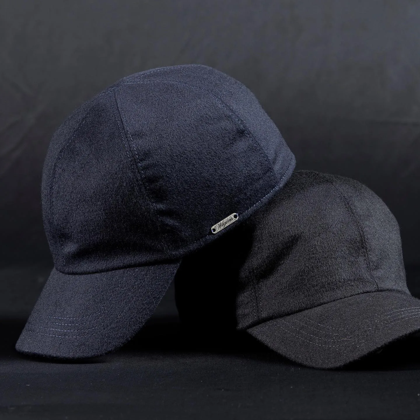 Loro Piana 'Storm System' 100% Cashmere Baseball Classic Cap with Earflaps (Choice of Colors) by Wigens