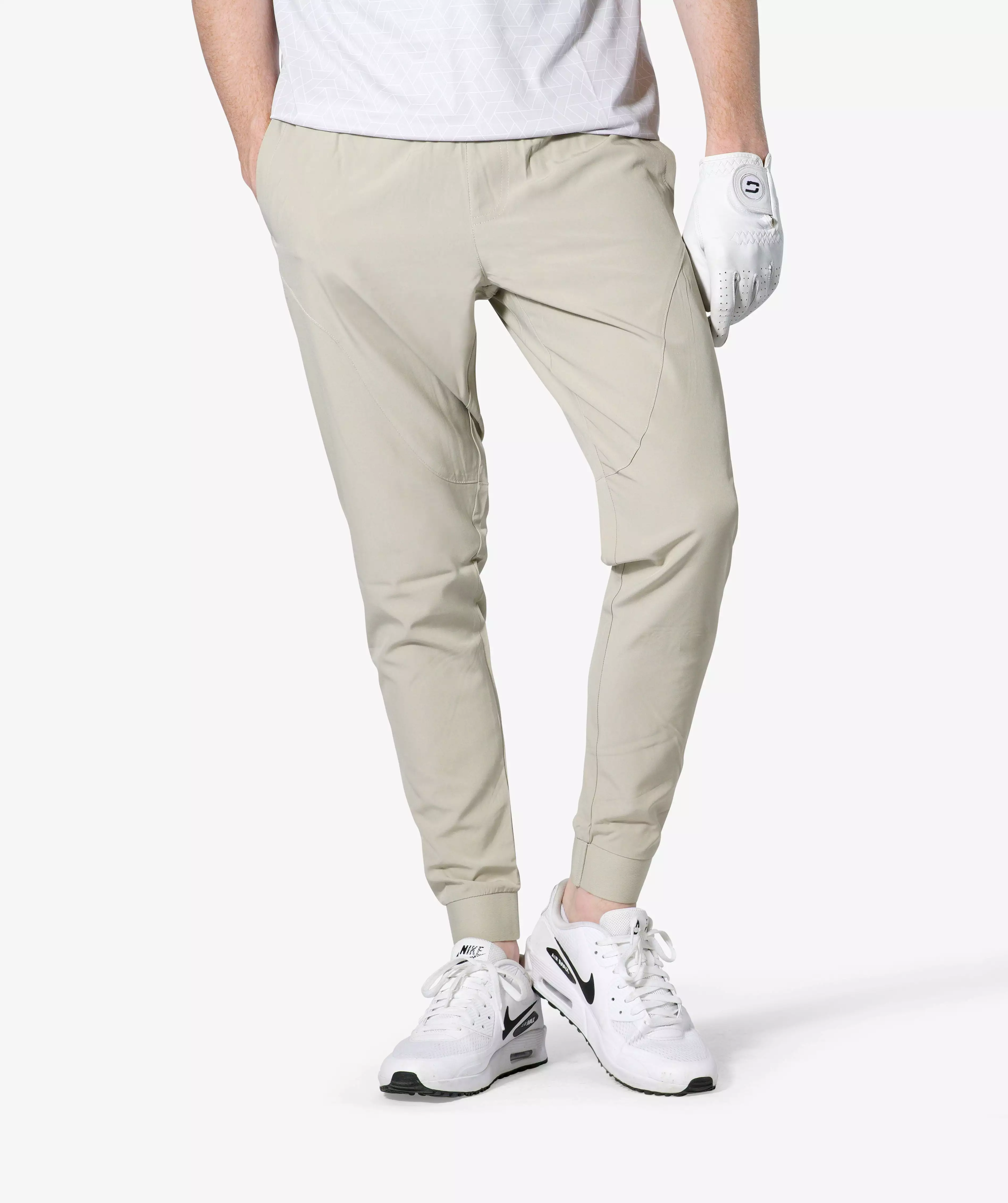 LUXE GOLF JOGGERS - KHAKI