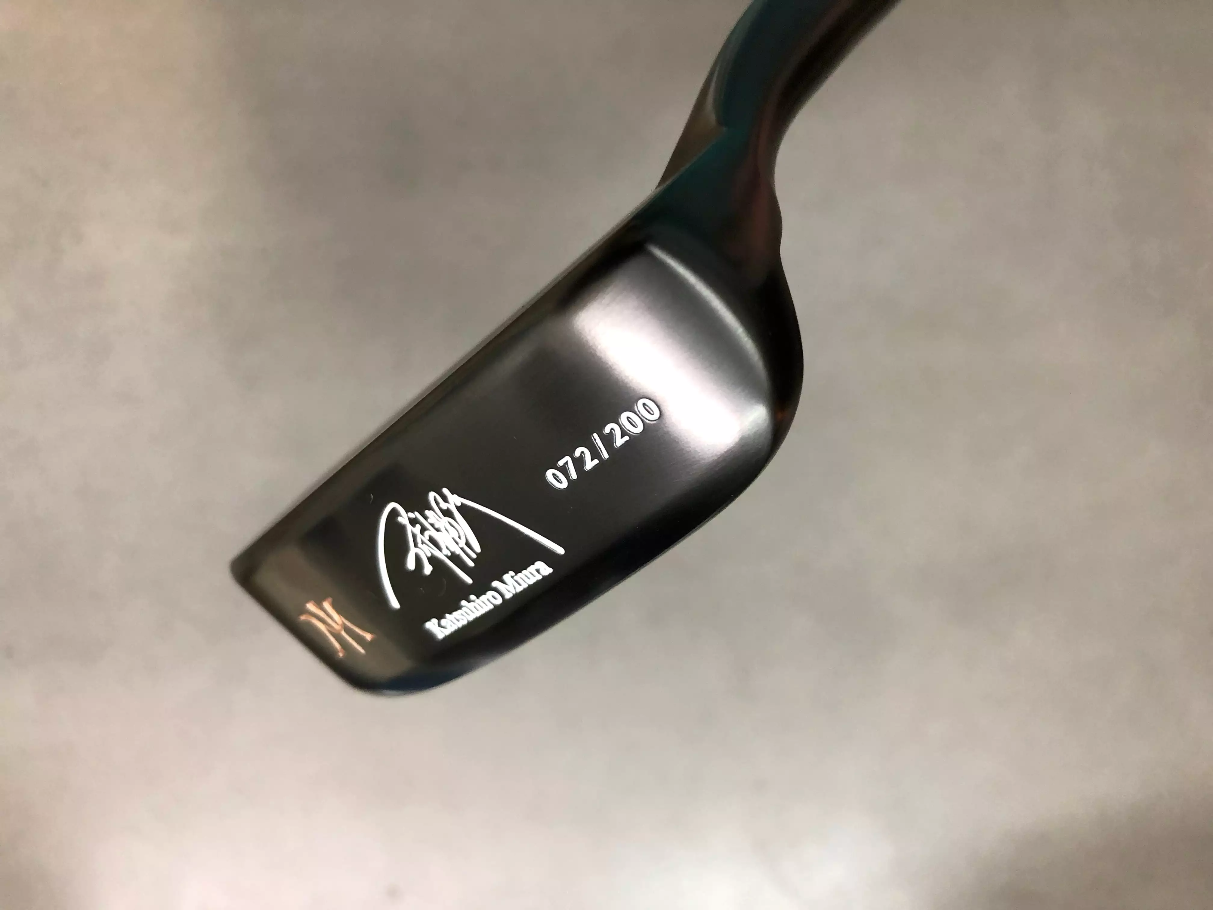 Miura Golf Putter KM-008 Black Boron with Titanium Black Putter Shaft Limited Edition