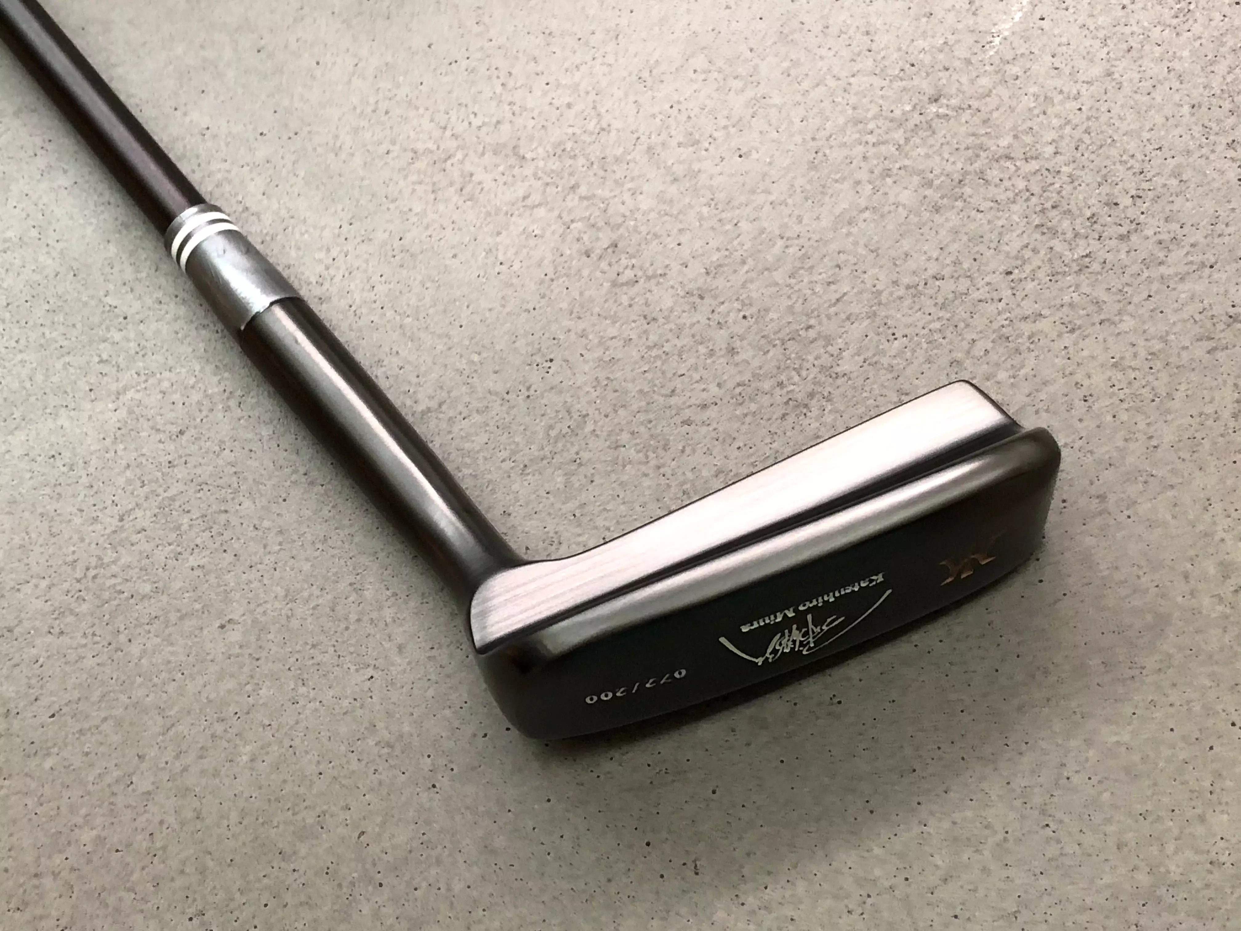 Miura Golf Putter KM-008 Black Boron with Titanium Black Putter Shaft Limited Edition