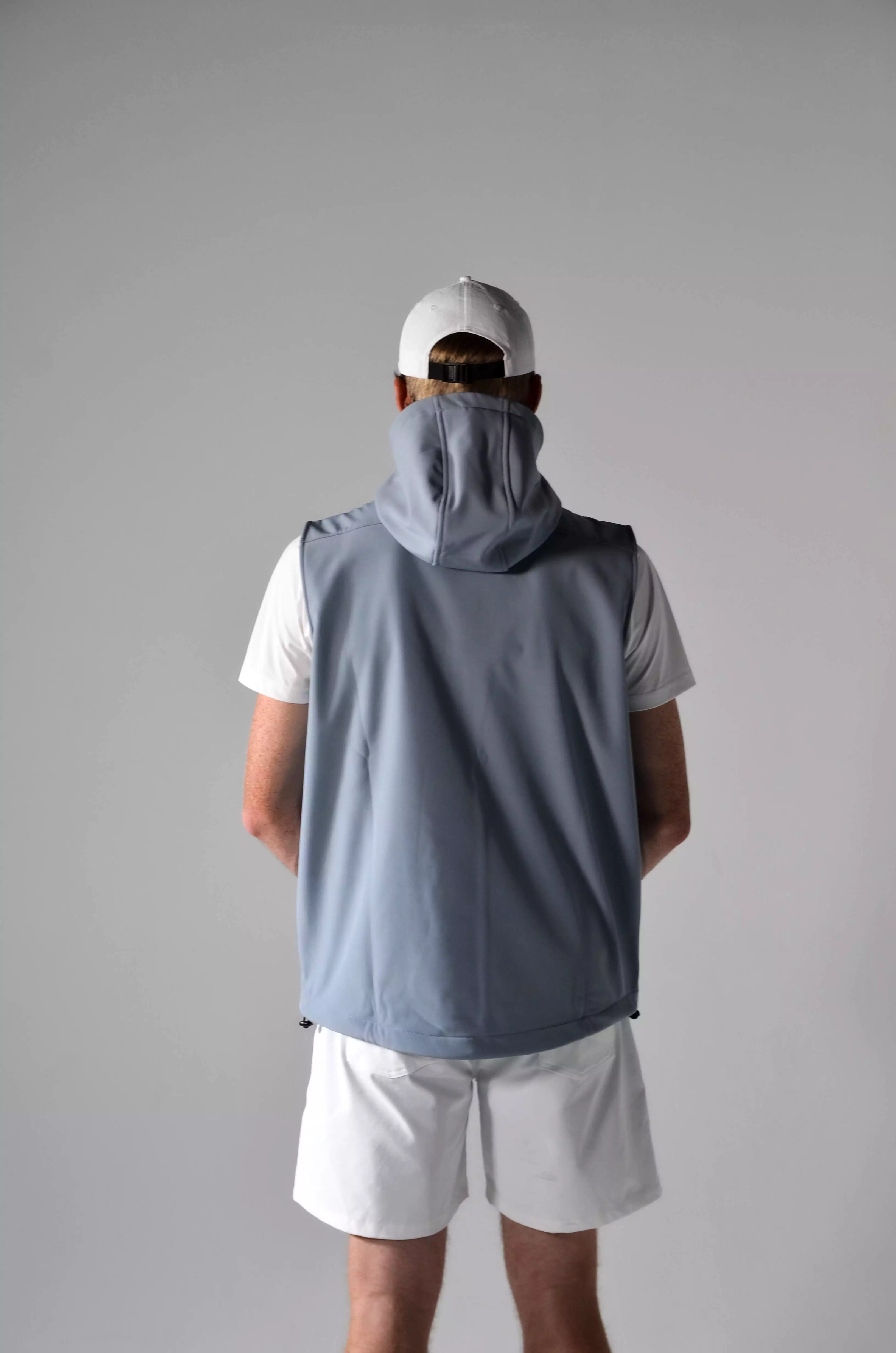 NEW Solo Golf Core Hooded Vest - Sky