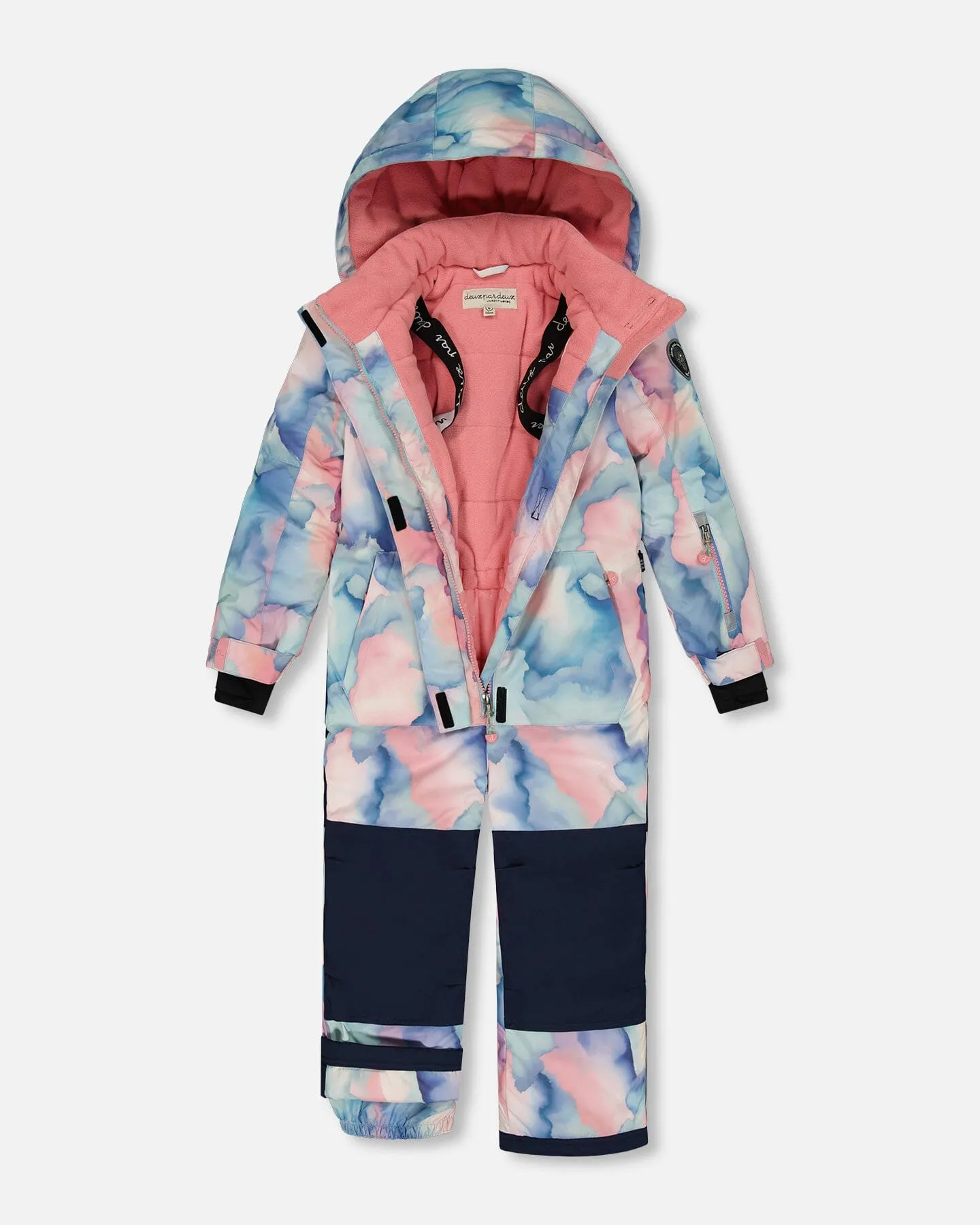 One Piece Snowsuit Printed Pastel Watercolor