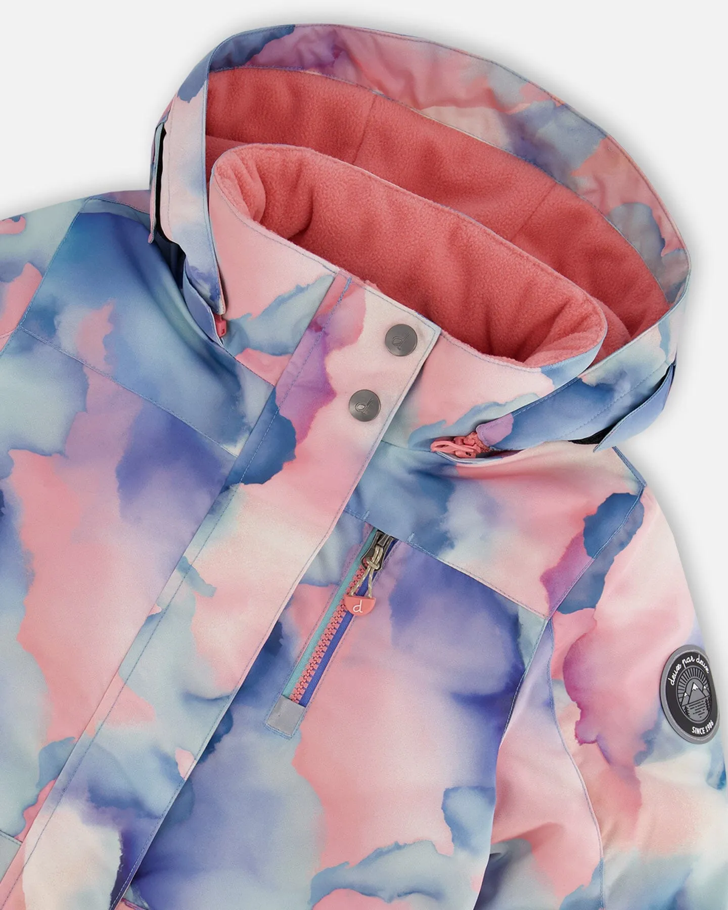 One Piece Snowsuit Printed Pastel Watercolor