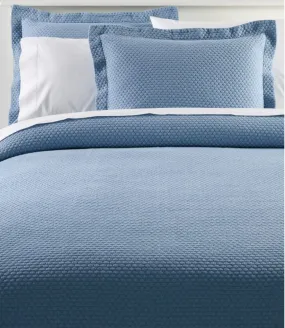 Organic Honeycomb Matelassé Coverlet