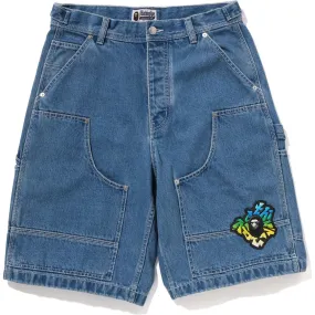 PATCH DENIM WORK SHORTS MENS