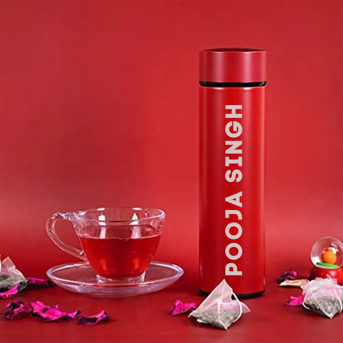 Personalized Gifts for Sister Raksha Bandhan Gift Box with Tea Cofee Temperature Thermos, Tumbler and Pen