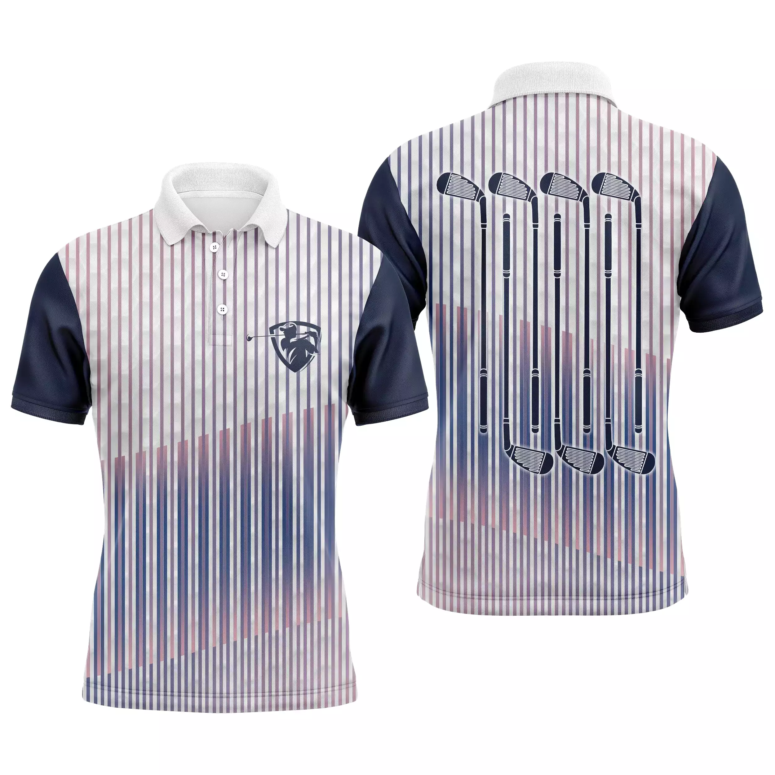 Polo De Golf, Cadeau Idéal Pour Fans De Golf, Polo de Sport Homme et Femme, Club de Golf - CTS25052219