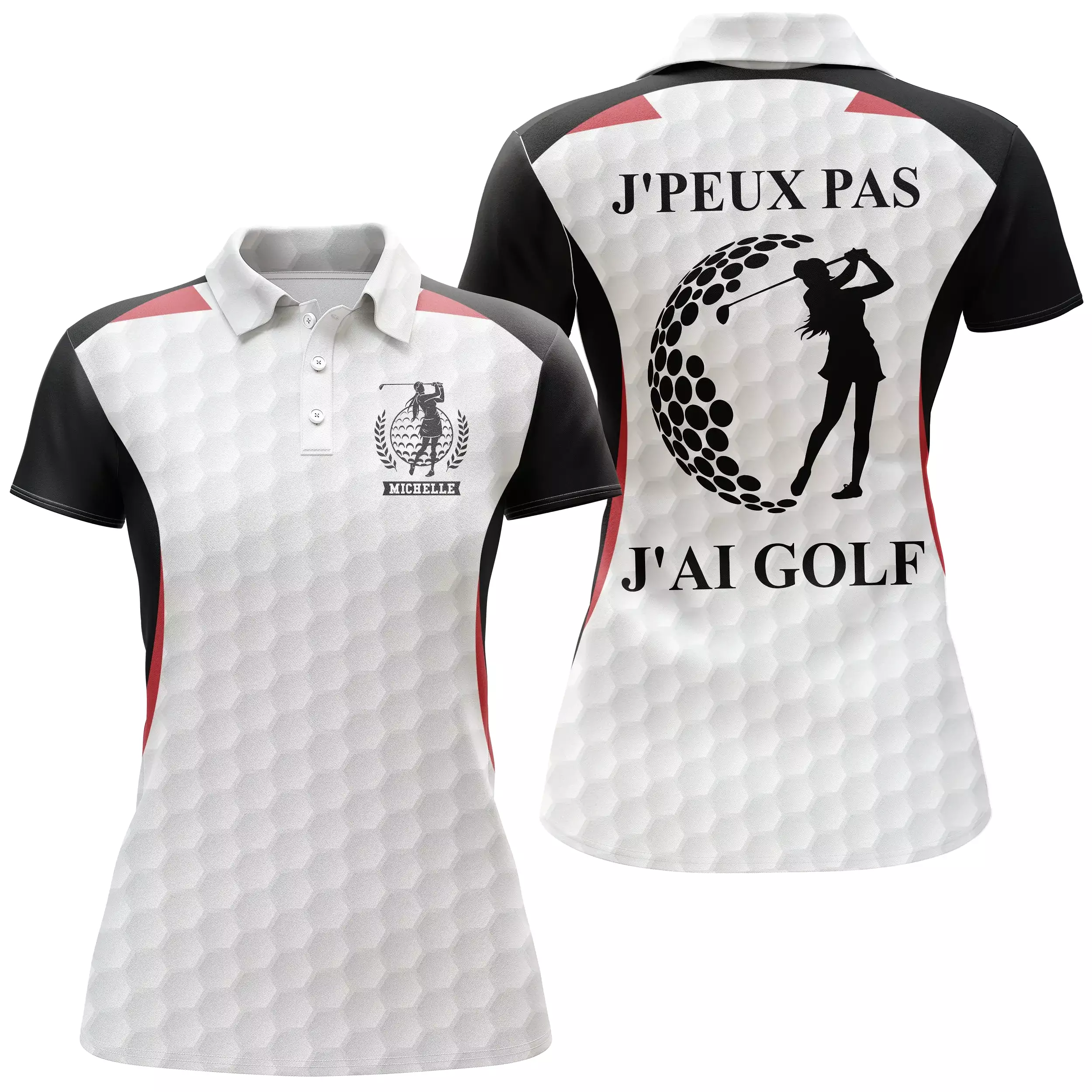 Polo de Golf, Cadeau Personnalisé Golfeur, Golfeuse, Polo à Séchage Rapide Homme Femme, J'peux Pas, J'ai Golf - CTS17052216