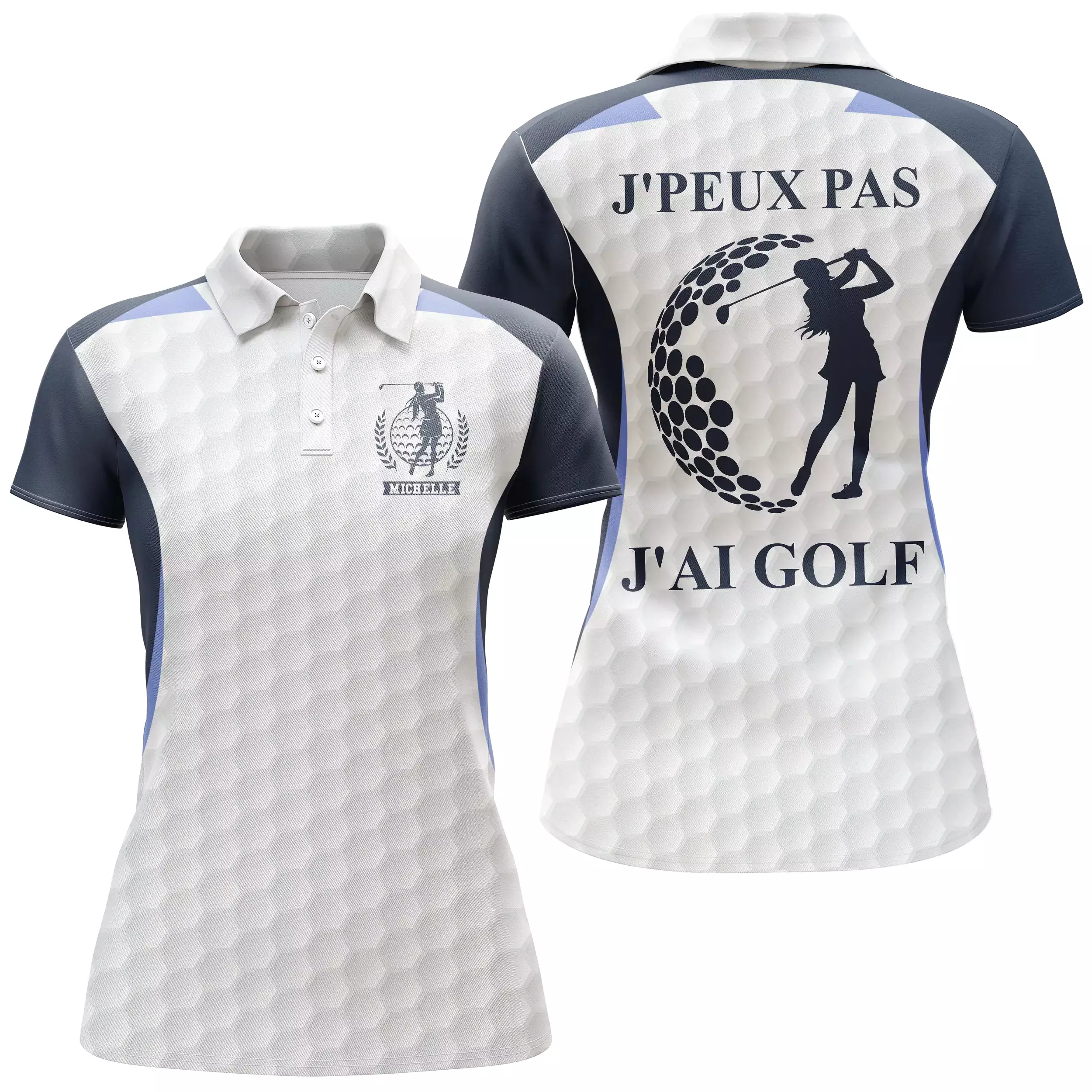 Polo de Golf, Cadeau Personnalisé Golfeur, Golfeuse, Polo à Séchage Rapide Homme Femme, J'peux Pas, J'ai Golf - CTS17052216