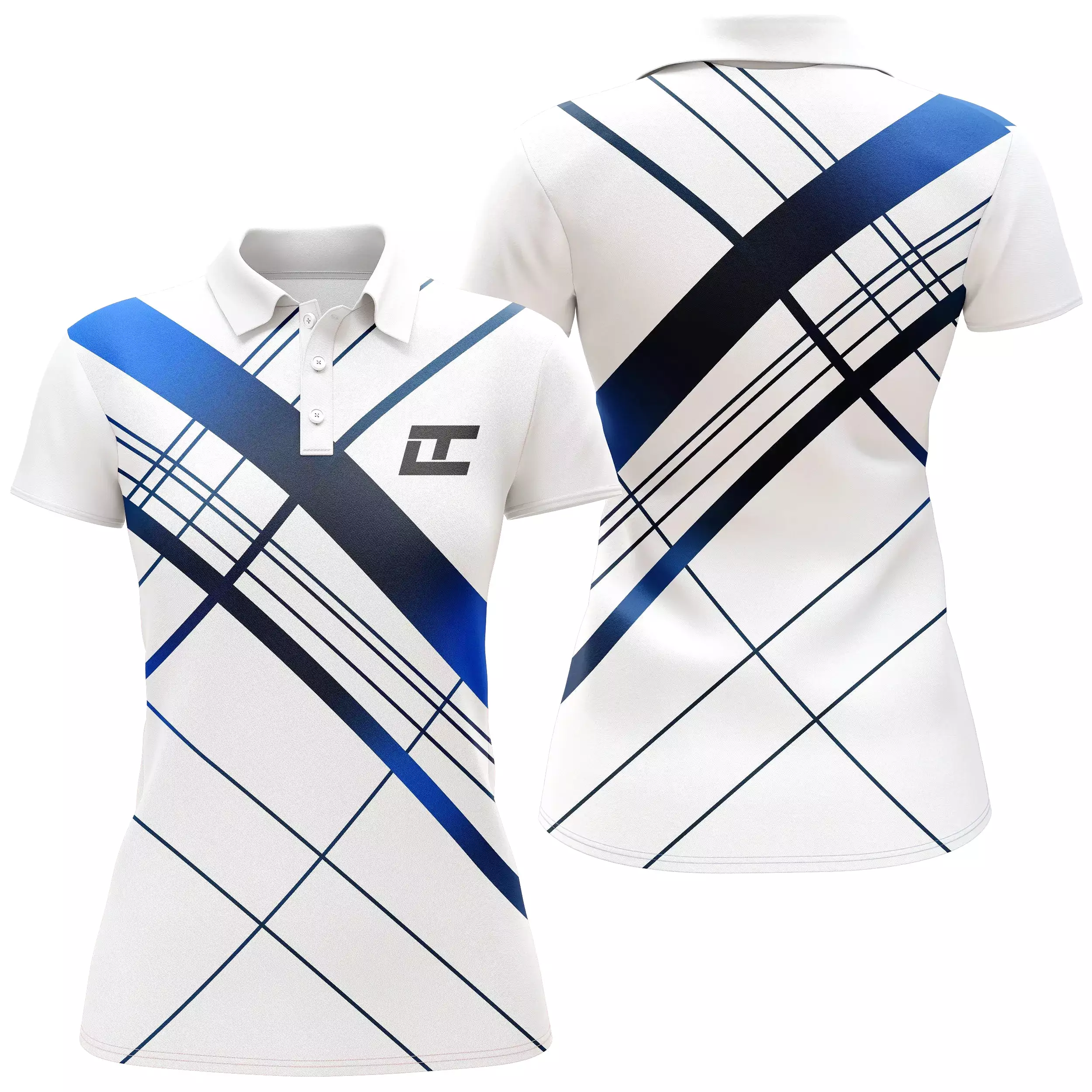 Polo à Séchage Rapide, Polo de Sport Homme Femme, Polo Shirts de Golf, Cadeau Golfeur Légers Hauts à Manches Courtes d'té - CTS1