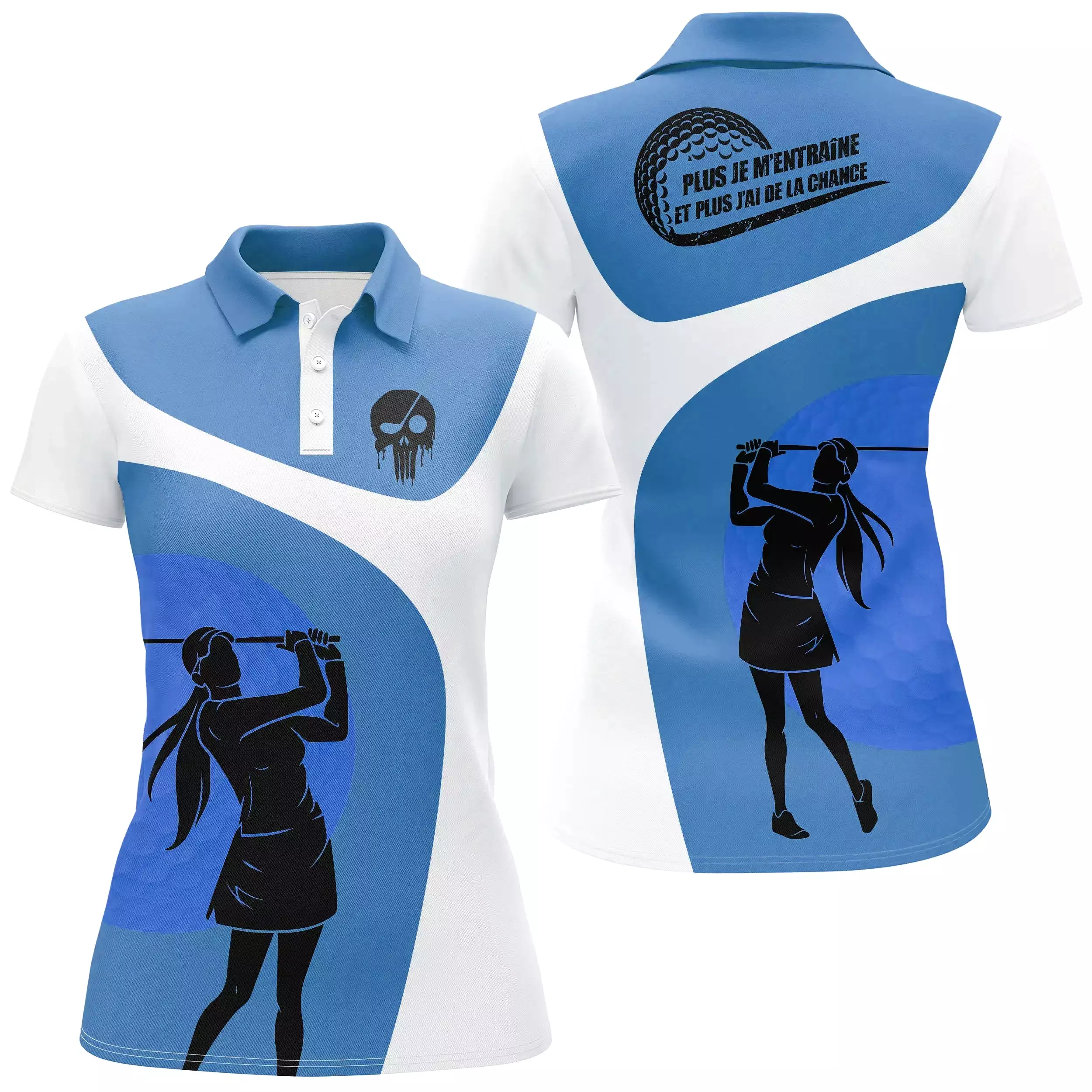 Polo à Séchage Rapide pour Fan de Golf, Golfeur, Golfeuse, Polo de Sport Homme Femme, Polo Shirts de Golf, Cadeau Original Golfe