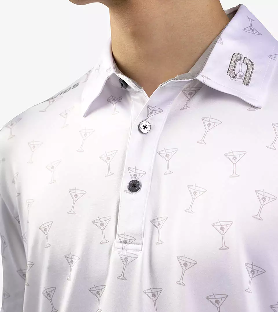 POSH SKULLS POLO - WHITE