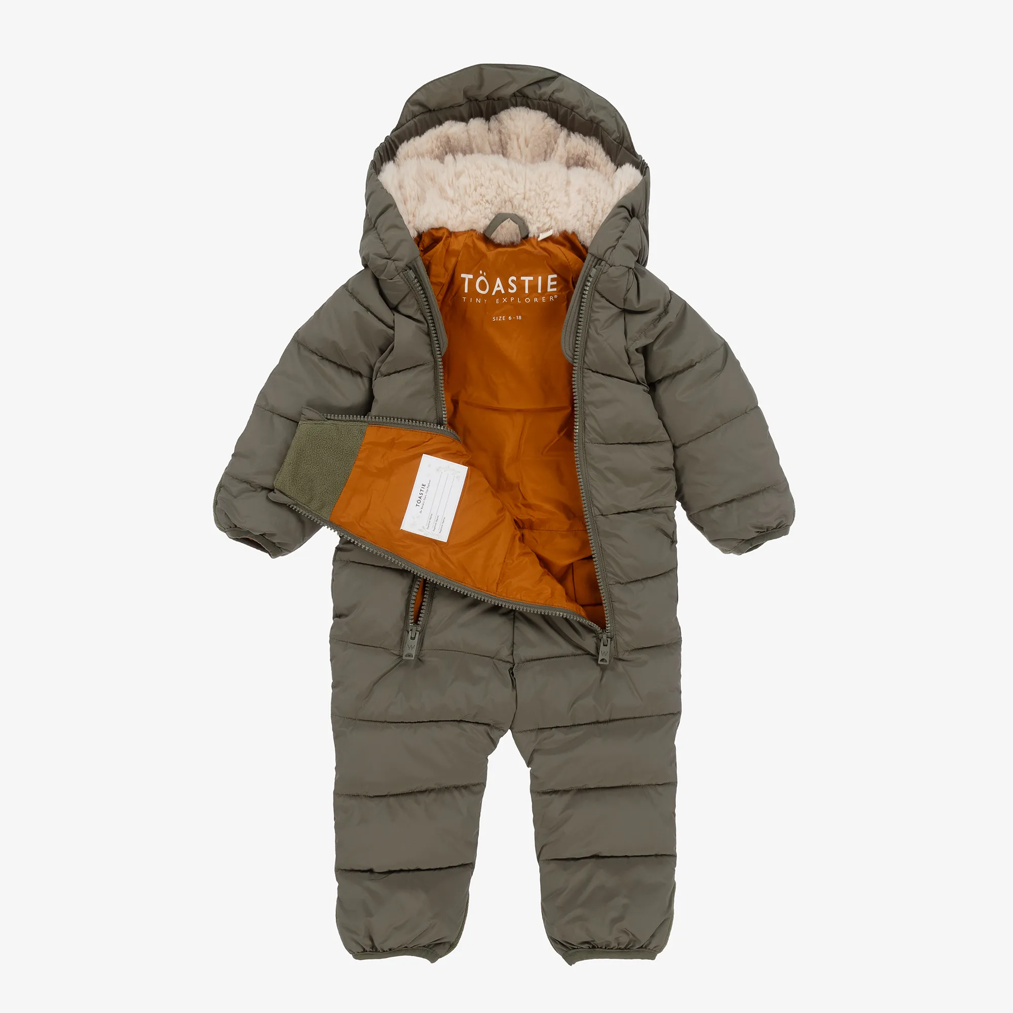 Sage Green Padded Snowsuit