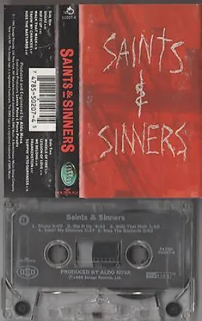 Saints & Sinners Cassette, Self-titled, Orig 1992 Savage, Aldo Nova, S/T, Same