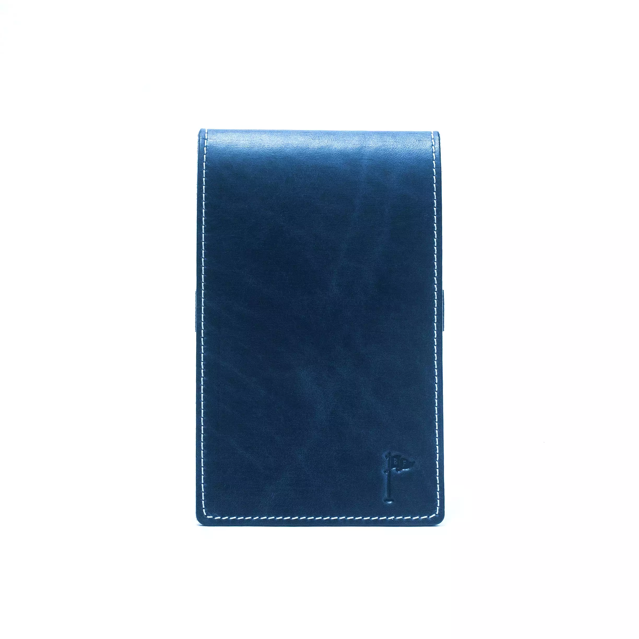 SALE Leather Golf Scorecard Holder/ Yardage Book in  Navy