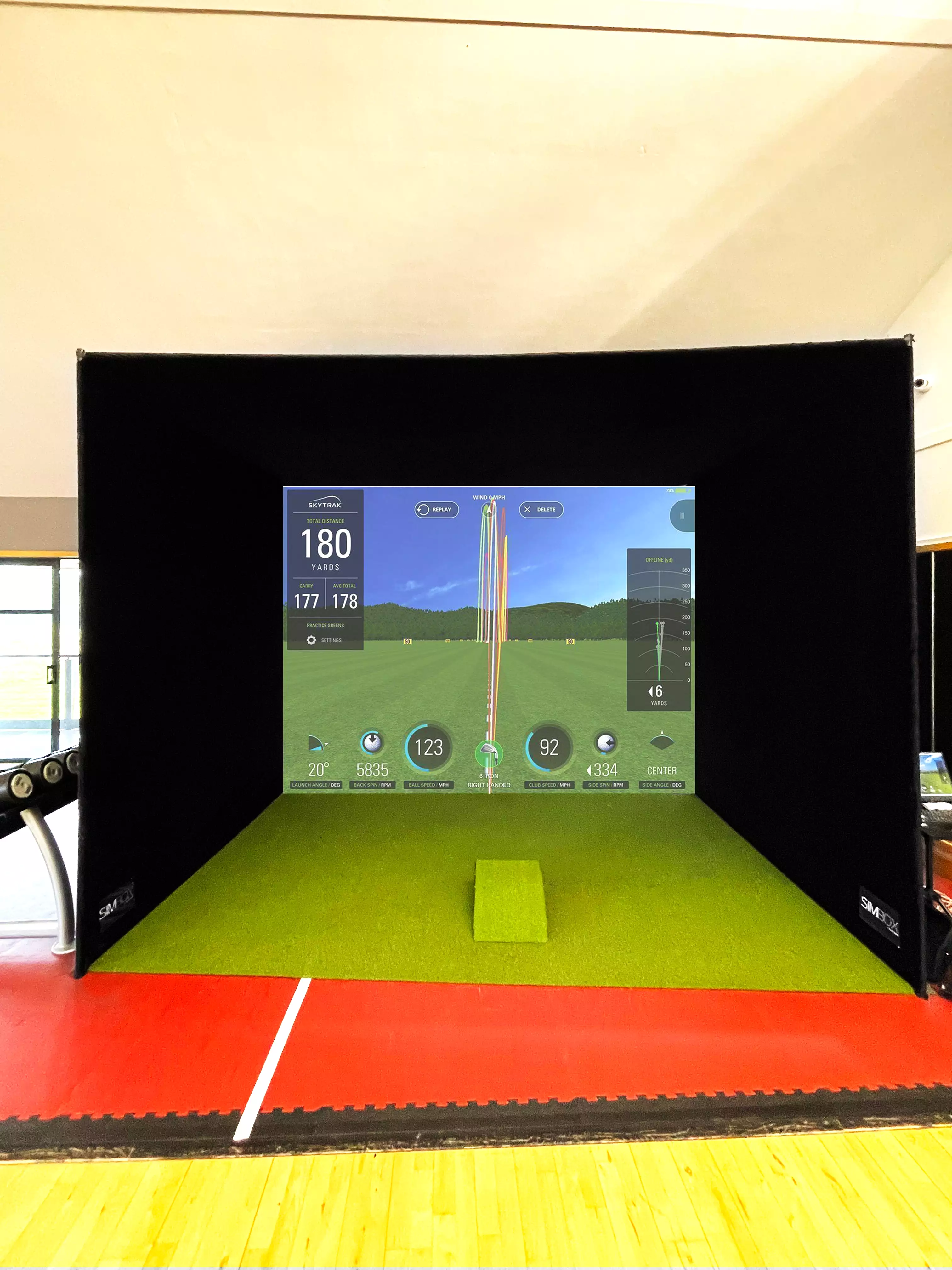 SimBox Golf Simulator Enclosure - 6 sizes