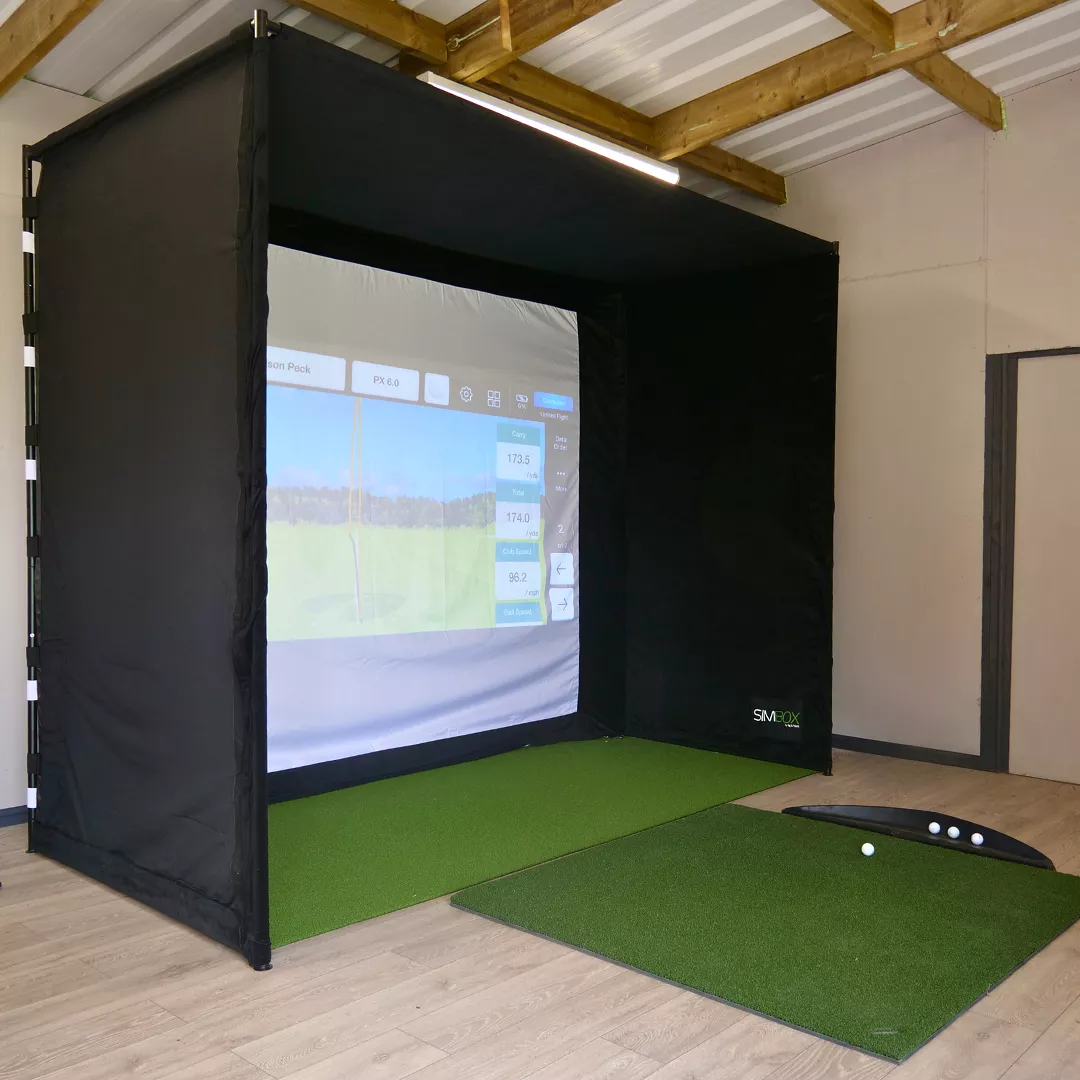 SimBox Golf Simulator Enclosure - 6 sizes