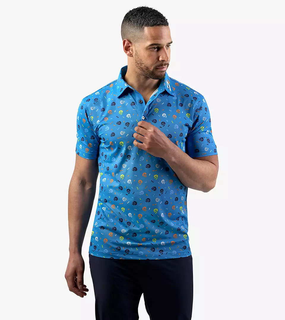 SKULLZ POLO - BLUE