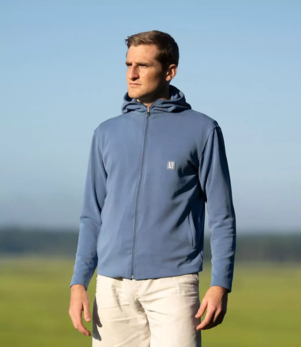 Solo Gol Co. DeSales Zip Up - Periwinkle