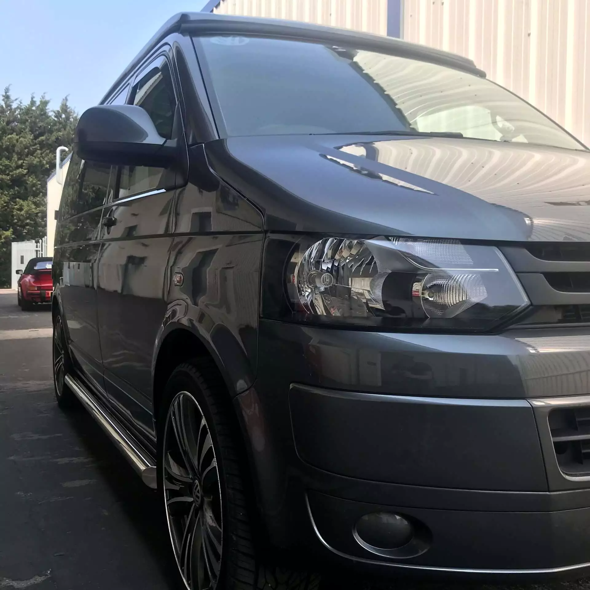 Stainless Steel Side Bars for Volkswagen Transporter T5 SWB