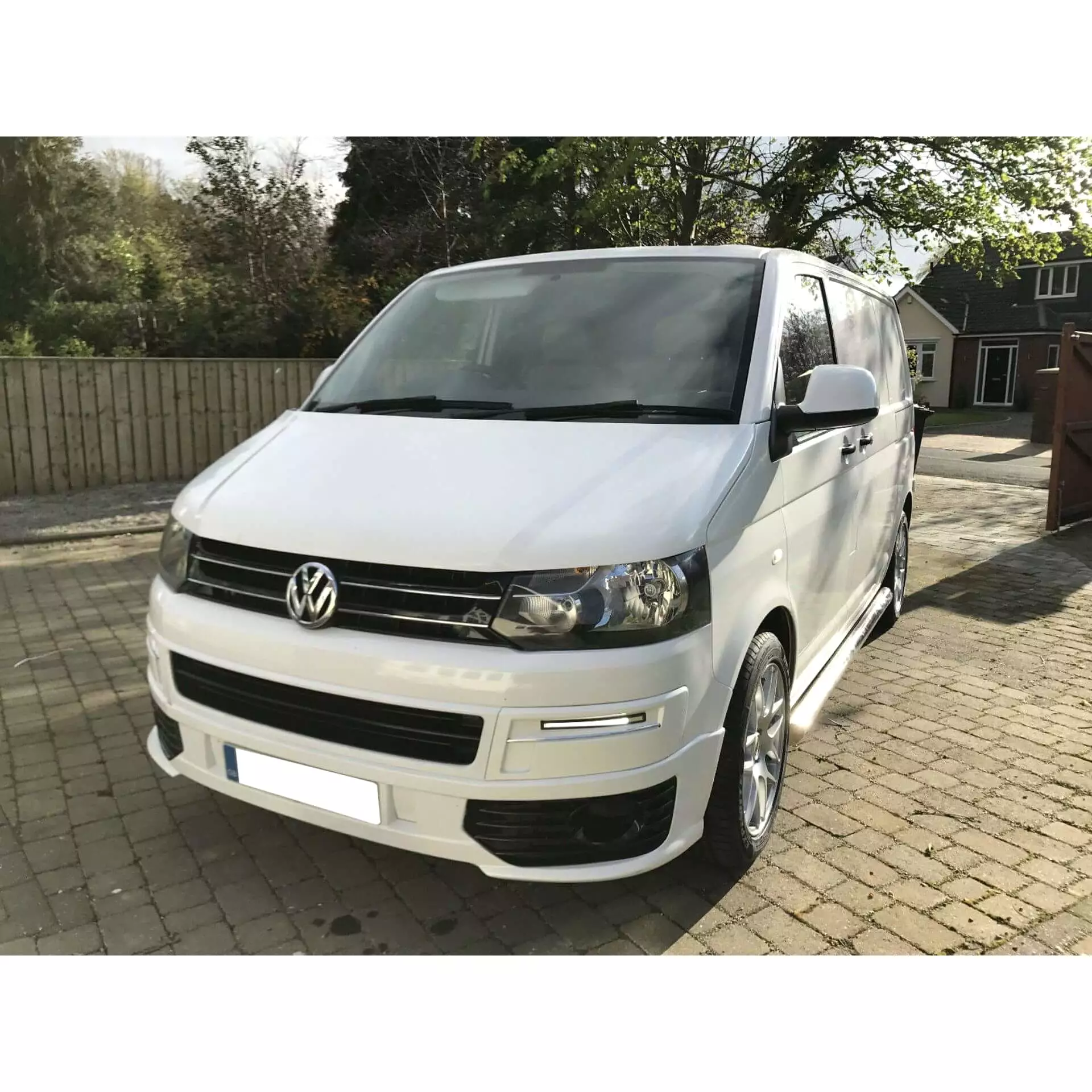 Stainless Steel Side Bars for Volkswagen Transporter T5 SWB