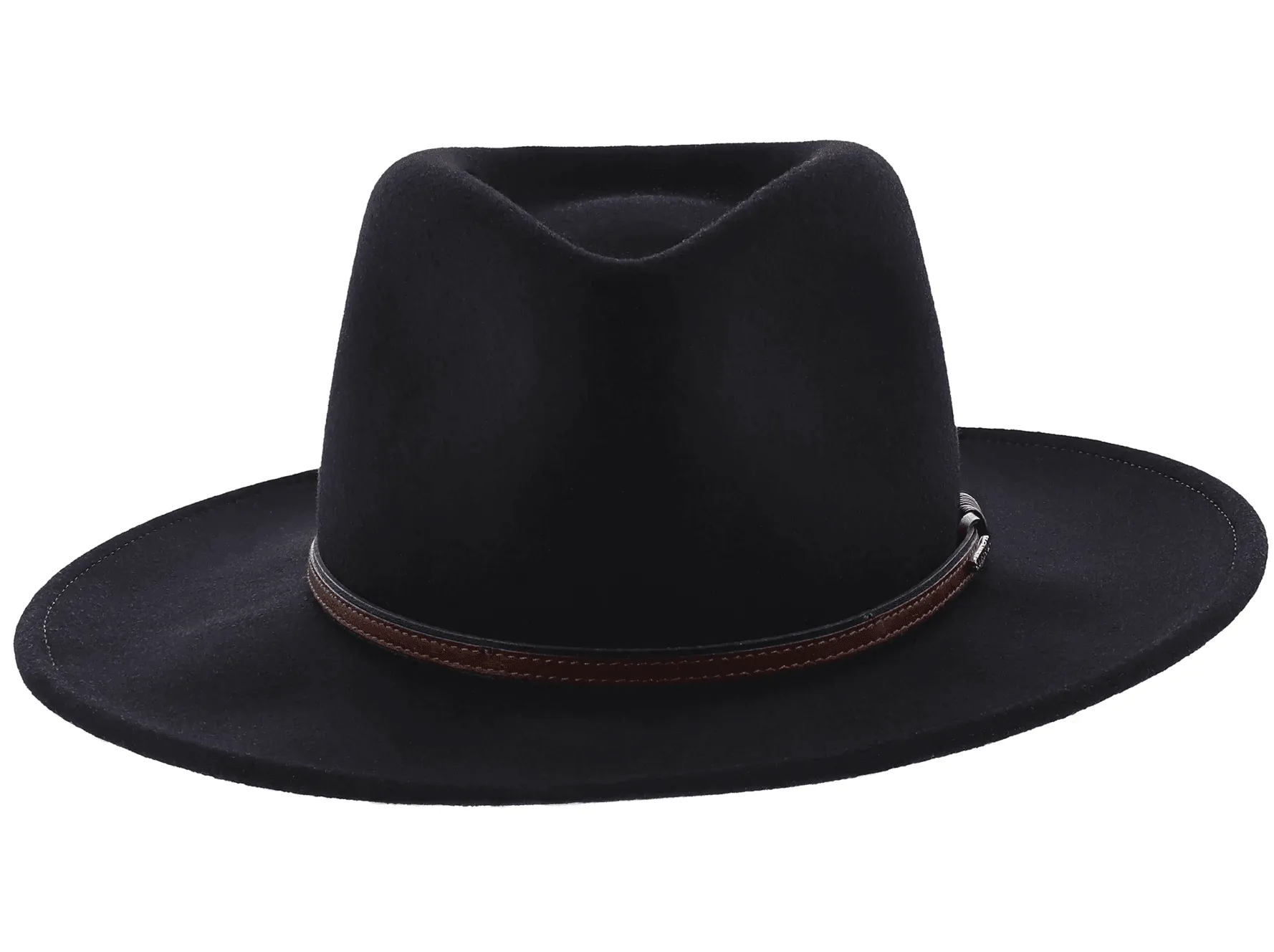 Stetson Bozeman with Earflaps Crushable Black Wool Hat TWBOZEE8132