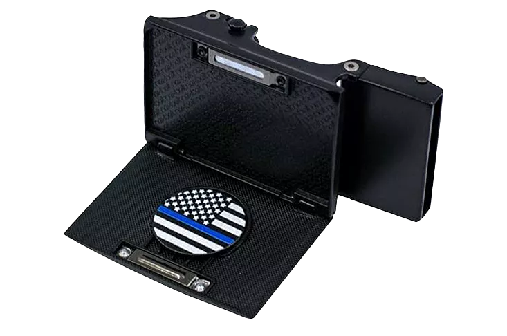 Thin Blue Line Go-In Golf Buckle, Fits 1 3/8 Straps