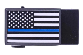 Thin Blue Line Go-In Golf Buckle, Fits 1 3/8 Straps