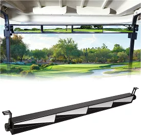 Universal Golf Cart 5 Panel Rearview Mirror | Plate Mirror Kit - 10L0L