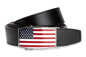 USA Flag Aston Black, 1 3/8 Strap, Golf Belt