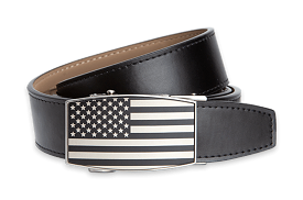 USA Flag Black Aston Black, 1 3/8 Strap, Golf Belt