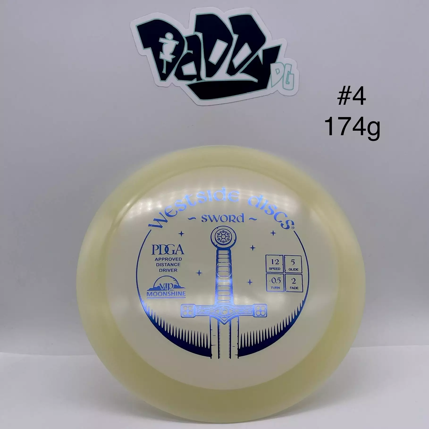 Westside Discs VIP Moonshine Glow Sword Distance Driver