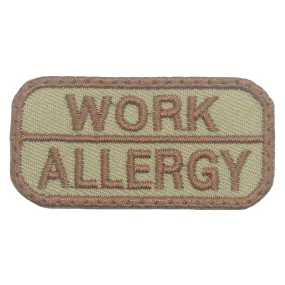 WORK ALLERGY PATCH - KHAKI