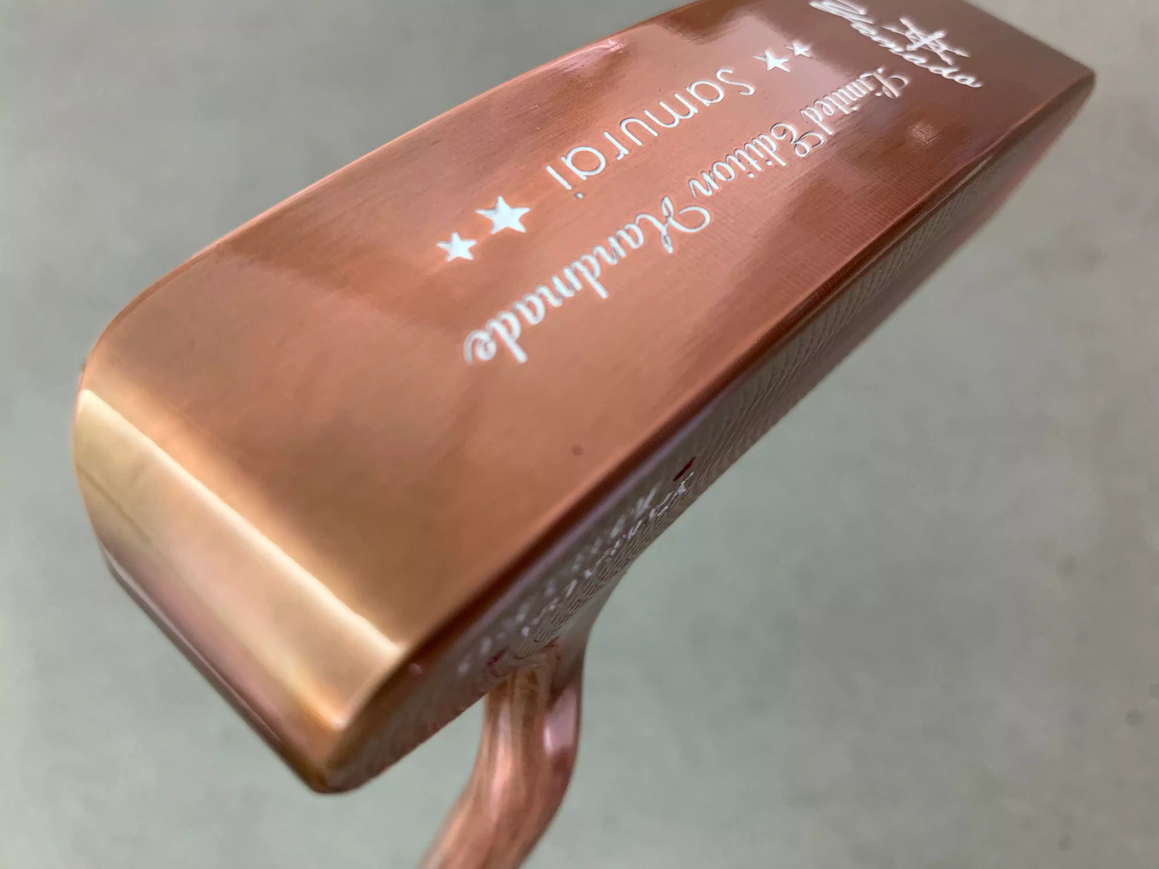 Yamada Golf Samurai Burnt Copper Handmade Putter Shafted